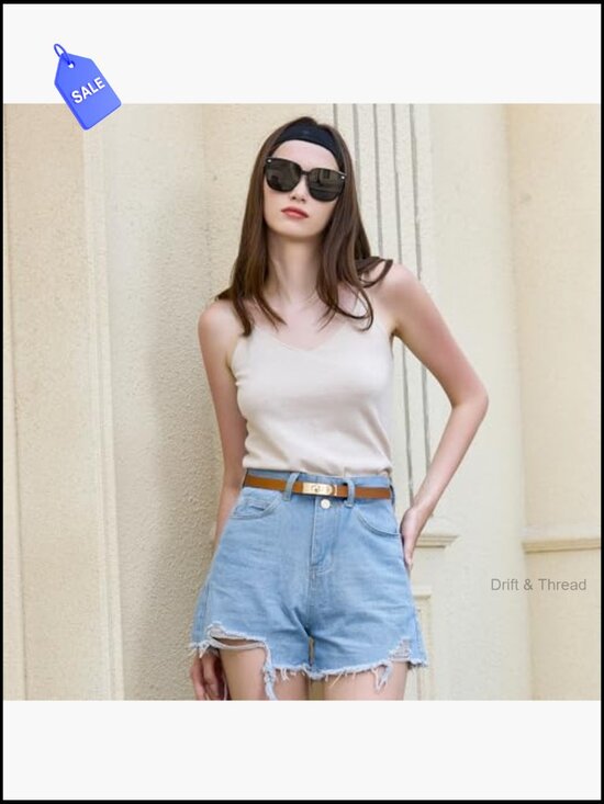 Skinny Leather Belt with Turn-Lock Buckle, Adjustable for Dresses & Office main image 7